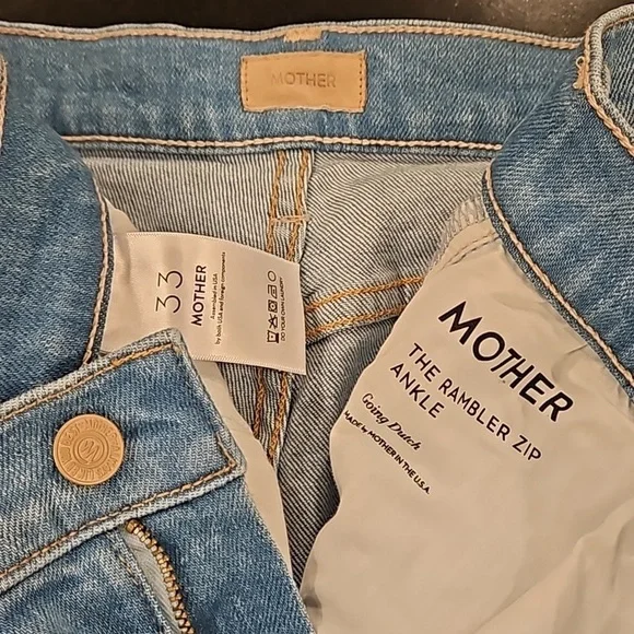 💕MOTHER💕 The Rambler Zip Ankle Jeans ~ Going Dutch 33 NWOT
